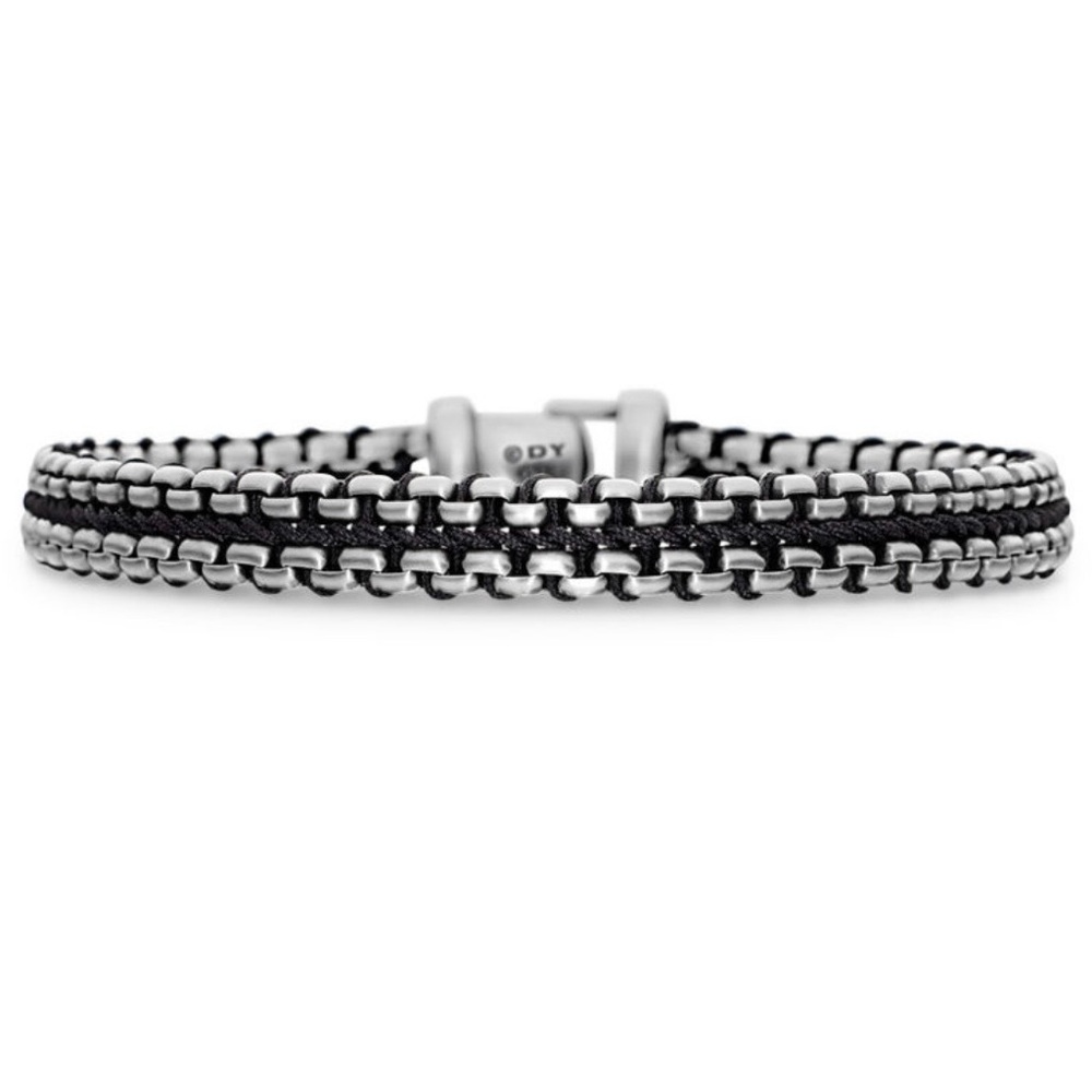 David Yurman Silver and Black Men's Bracelet